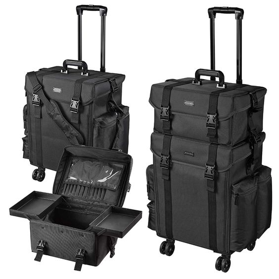 Makeup Case Large Makeup Bag Professional Train Case 16.5 inches