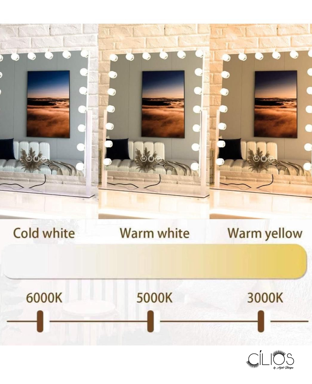 12 led LumiGlow Pro Makeup Mirror