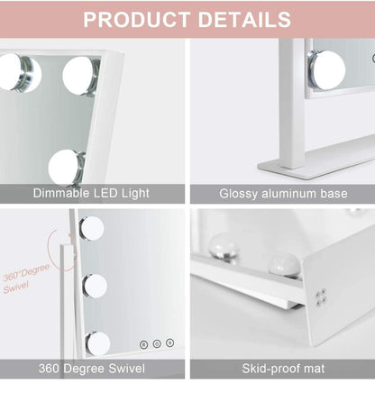Hollywood Vanity Mirror with 18 Dimmable LED Lights