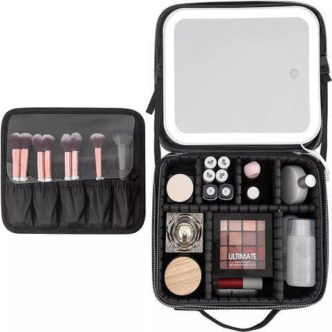 NYTRYD Cosmetics Bag Double Layer Makeup Bag Beauty Makeup Brush Bags  Travel Organizer Cosmetic Bag Professional Multifunctional Organiser  Women's Toiletry Bag : Amazon.in: Beauty